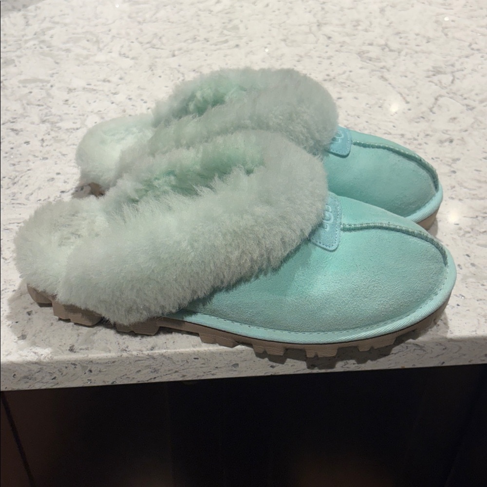 UGG Mint Green Shearling Winter Boots